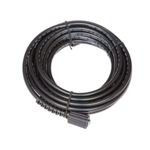 1/4 inch plastic pressure washer hose with 22mm ends 25 foot length