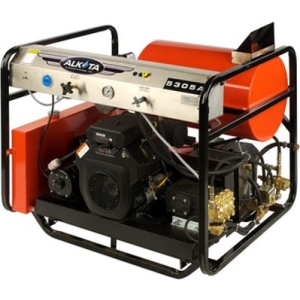 Model 5305A hot water pressure washer skid unit 5 GPM 3000 PSI gas engine with steam option