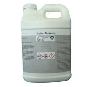 Brighter Aluminum cleaner for trailer bodies and weathered aluminum surfaces