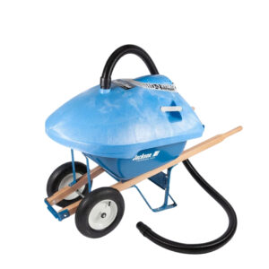 Roll N Vac Hydrovac-2 portable industrial wet vacuum 110 CFM 140 inch water lift wheelbarrow mounted system