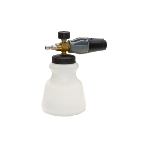 pressure washer foam cannon attachment with refillable bottle