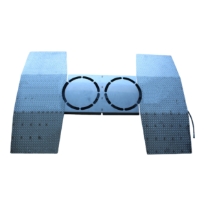 stainless steel under carriage drive over wash unit dual rotary arms 5 inch clearance